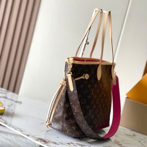 Louis Vuitton Monogram Canvas Tote with Pink Interior Trim